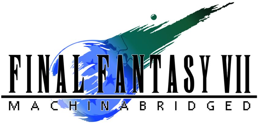 Final Fantasy Vii Logo Png Image (indigo, black, gray, white)