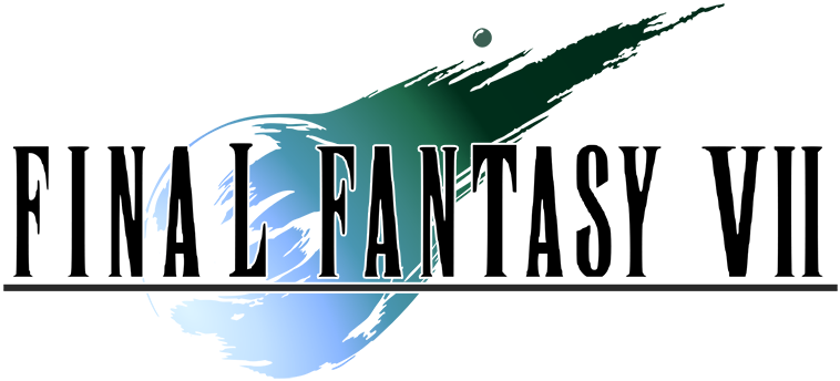 Final Fantasy Vii Logo Png Photo (black, gray)