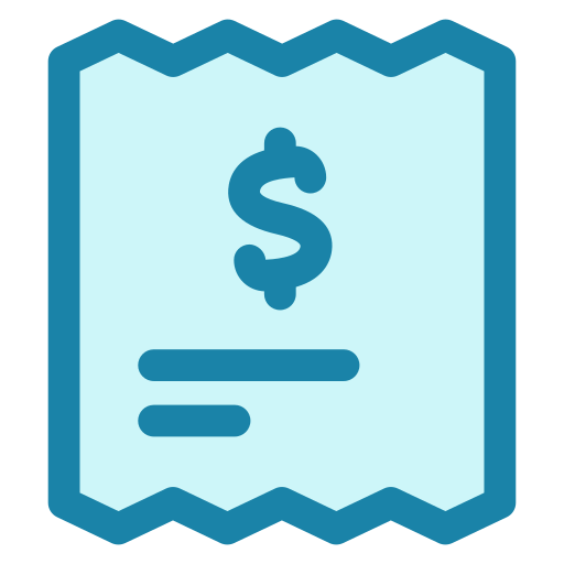 Finance Dollar Money Payment Receipt Bill Invoice Icon Free Transparent Png Icon Download (teal, lavender, black)