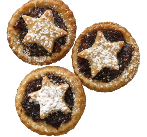 Mince Pie Background Png (black)