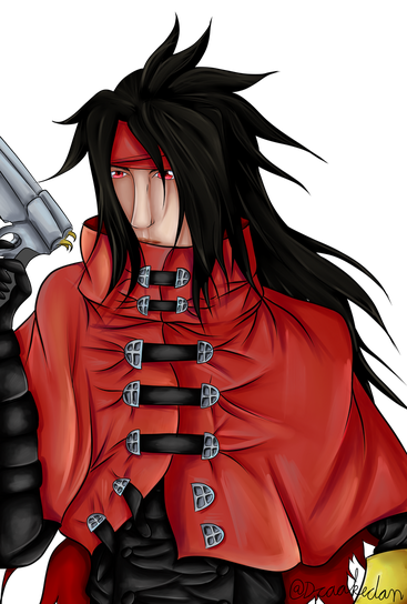 Vincent Valentine Png Transparent Picture (black)