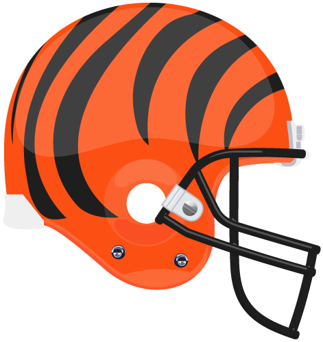 Cincinnati Bengals Helmet (chocolate, indigo, black)