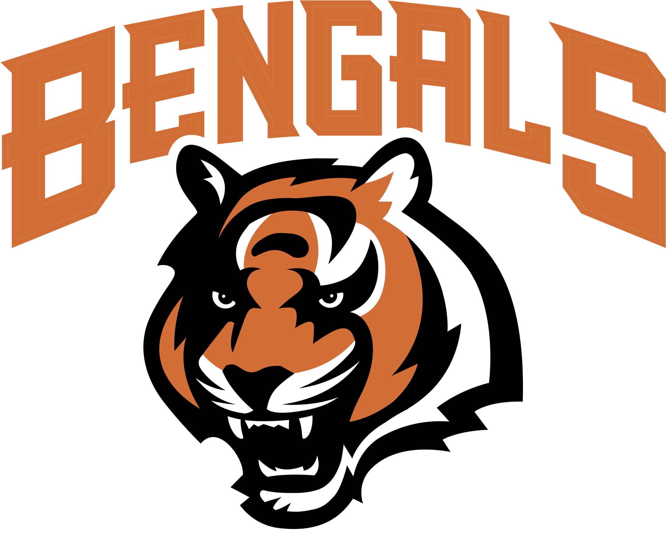 Cincinnati Bengals Logo Png Images (chocolate, black, white)