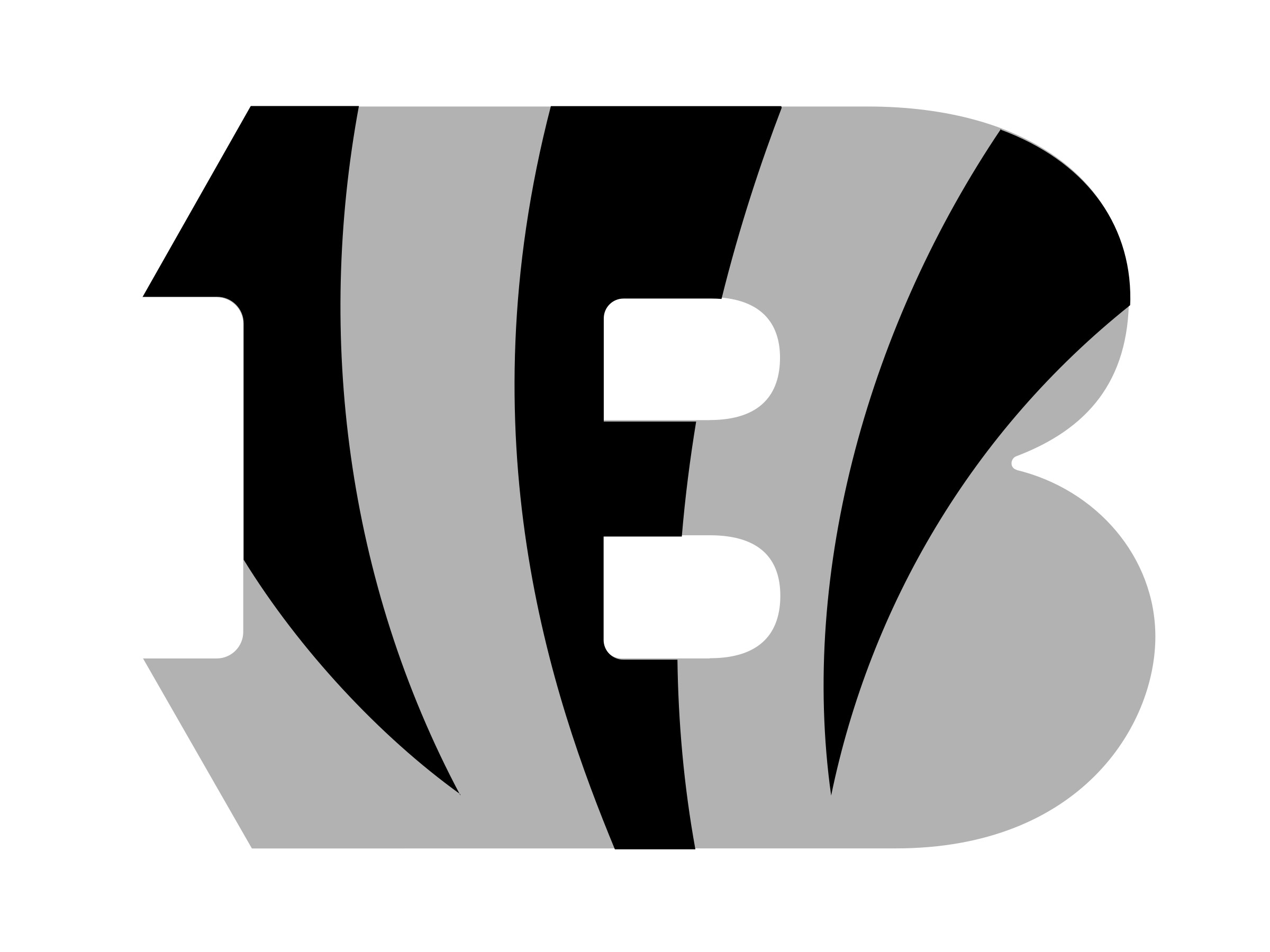 Cincinnati Bengals Logo Png Photos (black, white, silver)