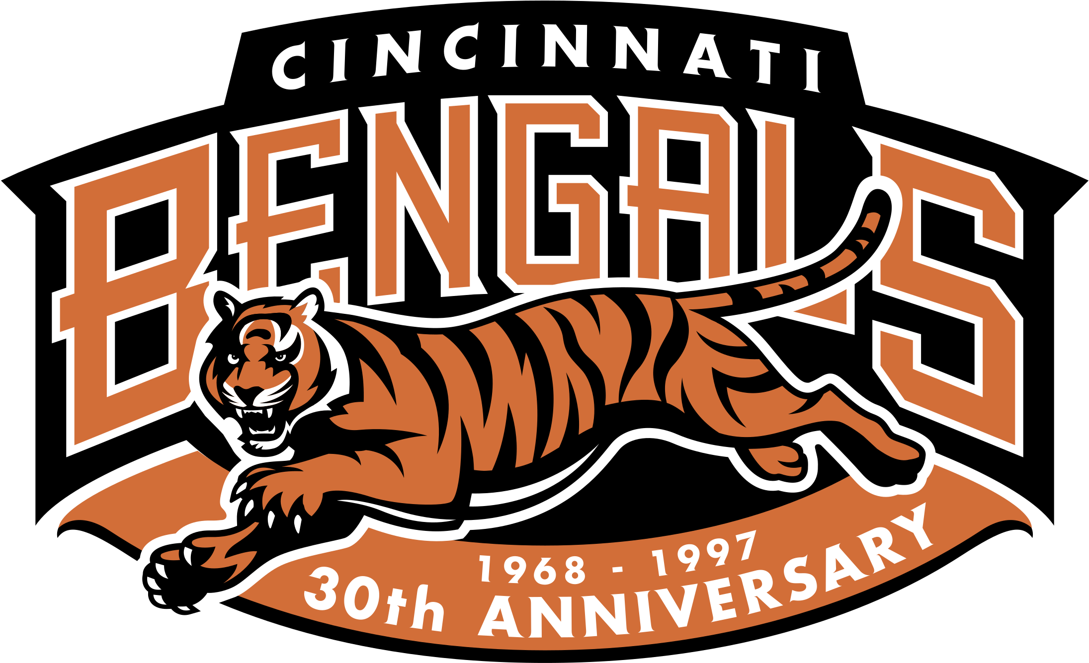 Cincinnati Bengals No Background (chocolate, black)