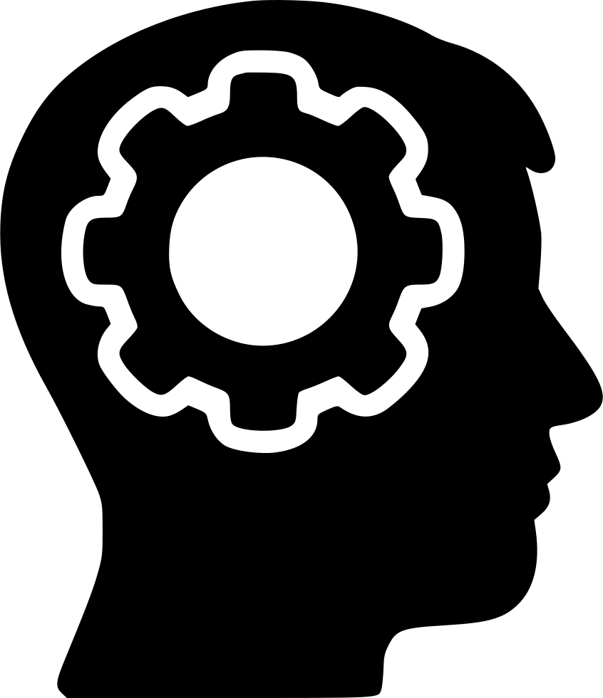 Mind Silhoutte Png Hd (white, black)