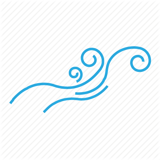 Wind Transparent Background (indigo, black)