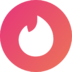 Tinder Logo Icon Free Nobackground Png Icon Download (salmon, black, white)