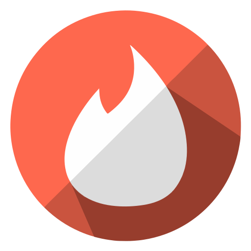 Tinder Logo Icon Free Transparent Png Icon Download (salmon, white, black, lavender, chocolate)