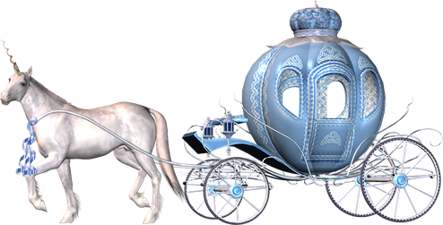 Cinderella Carriage Png Isolated Photos (black, white)