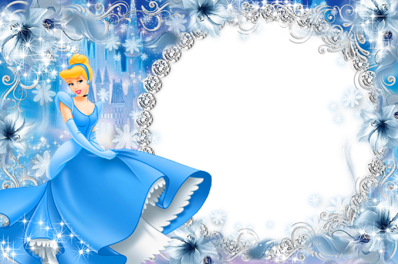 Cinderella Png File (silver, white, black, greenish blue)