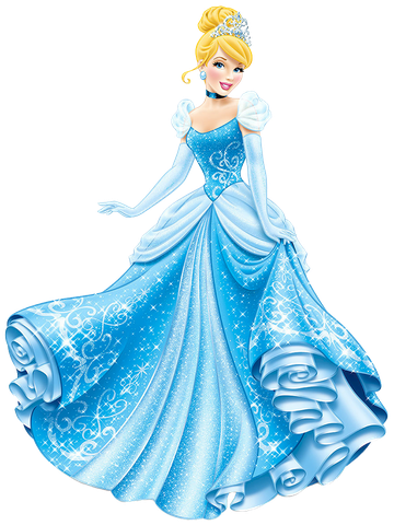 Cinderella Transparent Background (lavender, black, silver)