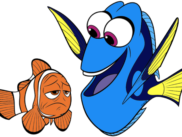 Finding Dory Download Png Image (black, greenish blue, navy, white)