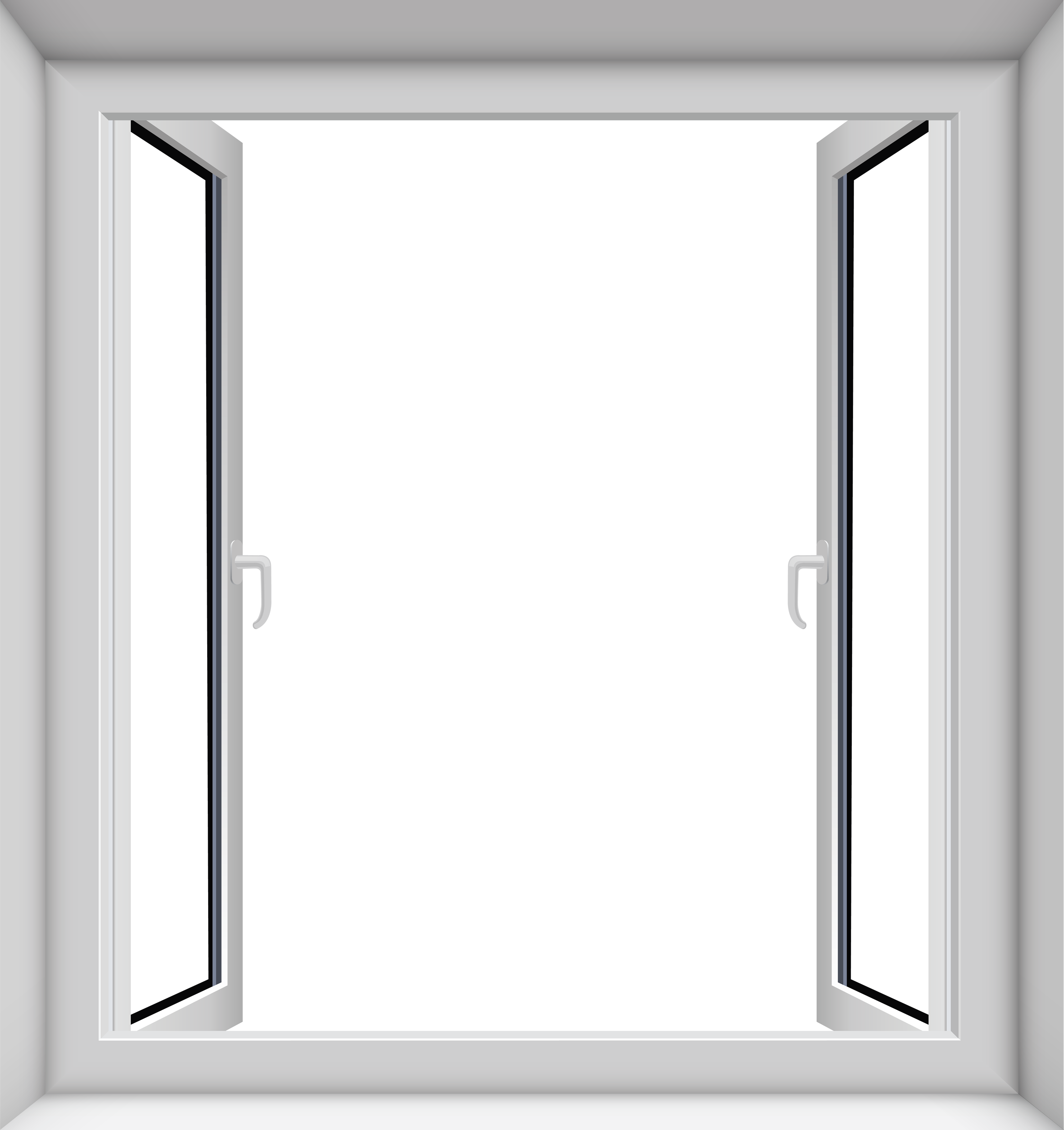 Window Frame Png (silver, white)