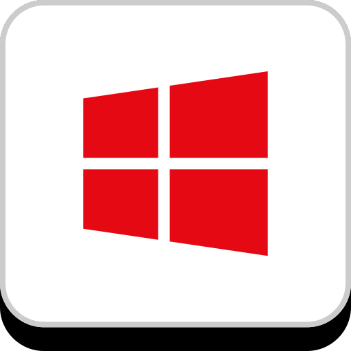 Windows Company Social Media Logo Brand Free Png Icon Download (silver, white, red, black, lavender)