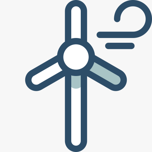 Windturbine Free Transparent Png Icon Download (teal, silver, gray, white)