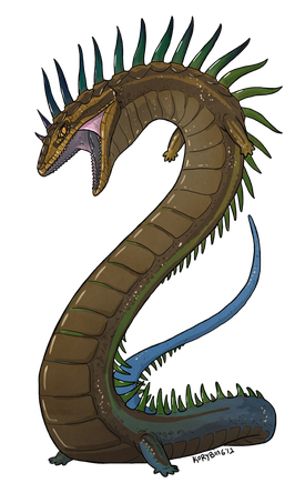 Lindworm Dragon Png (black)