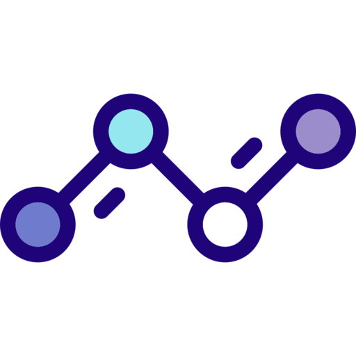 Line Chart Connection Free Png Icon (black, silver, white, navy, gray)