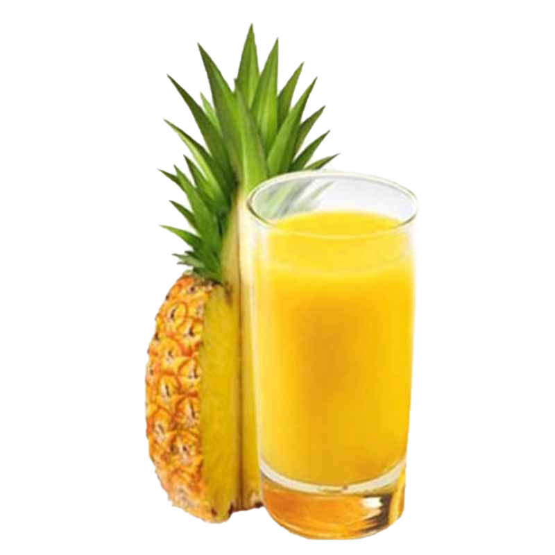 Pineapple Juice Glass Png File (white, gold, orange)