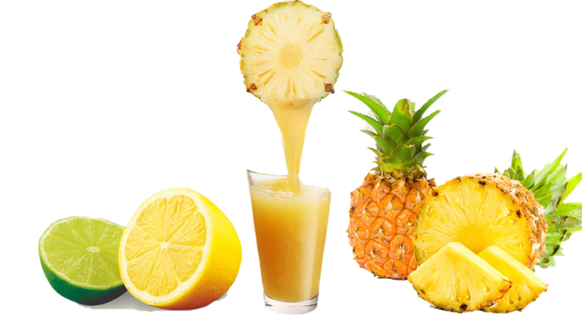 Pineapple Juice Png Photo (black, gold, salmon)