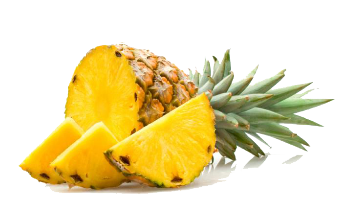 Pineapple Png Transparent Image (white, gold, orange)