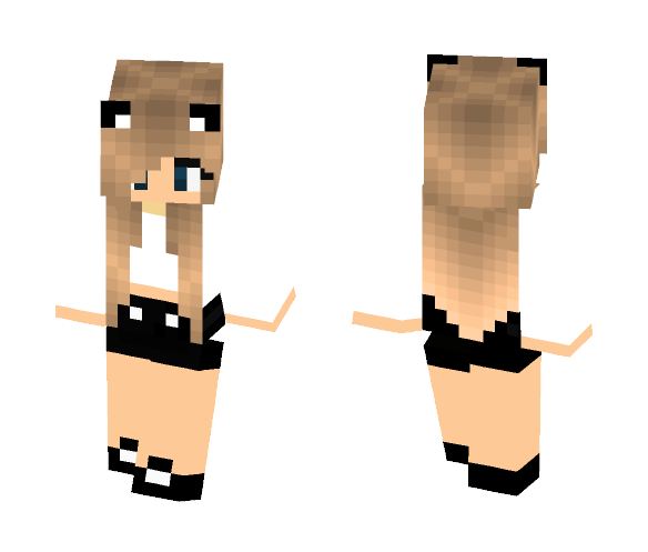 Minecraft Girl Skin Png Picture (white, gray, pink, black)