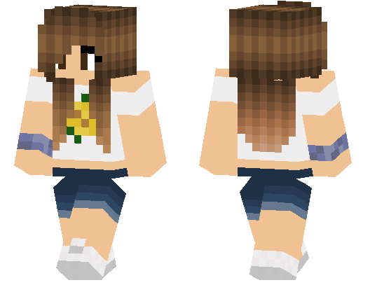 Minecraft Girl Skin Transparent Png (lavender, pink, navy, black)