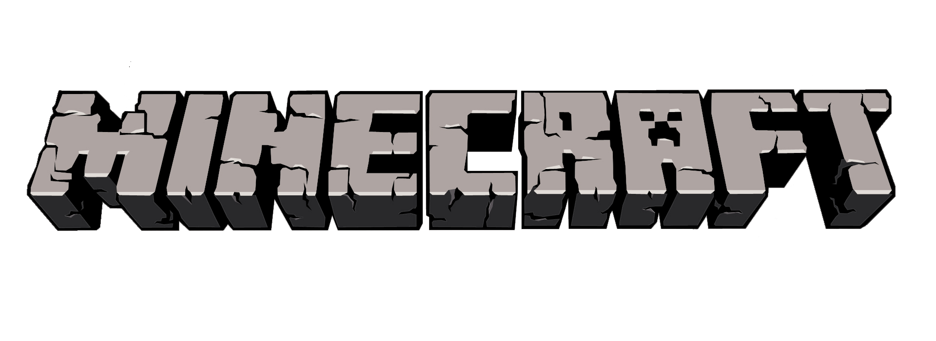 Minecraft Pictures Png Isolated Photo (white, silver, black, gray)