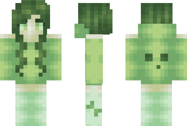 Minecraft Skin Girl Png (silver, mint, black, gray)