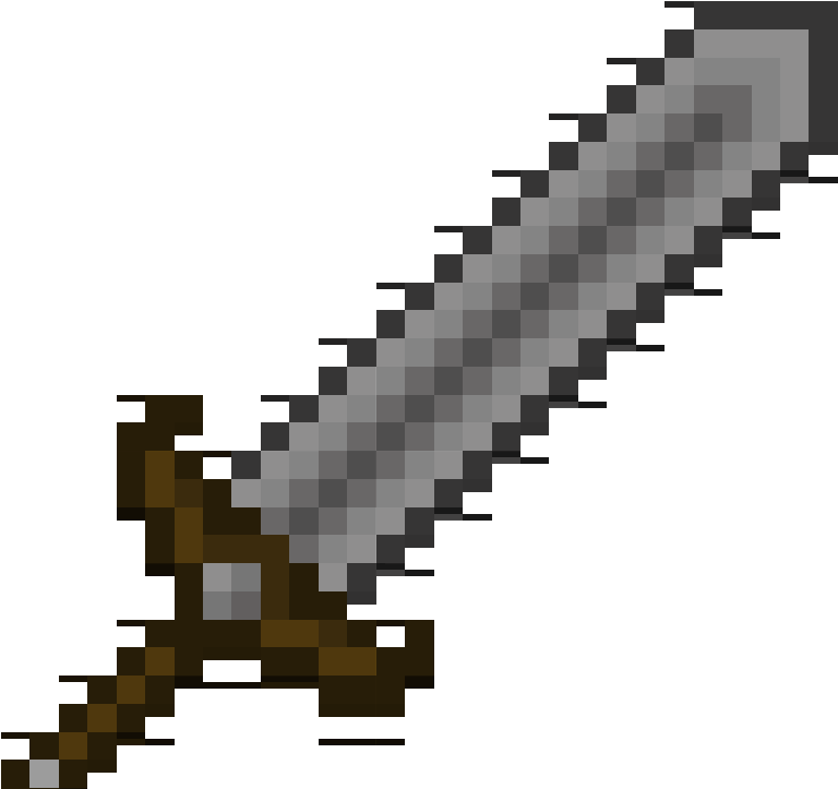 Minecraft Sword Png Hd Isolated (gray, black)