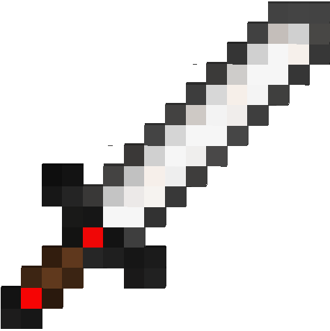 Minecraft Sword Png Pic (white, indigo, lavender, black)