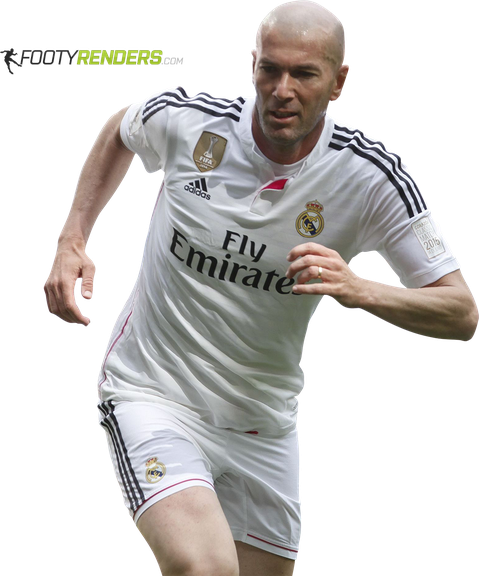 Zinedine Zidane Png Image (black)