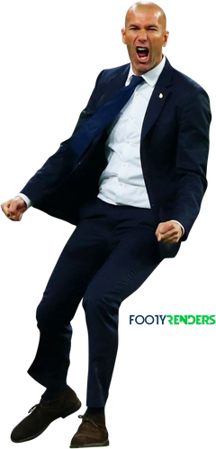 Zinedine Zidane Png Transparent (black)