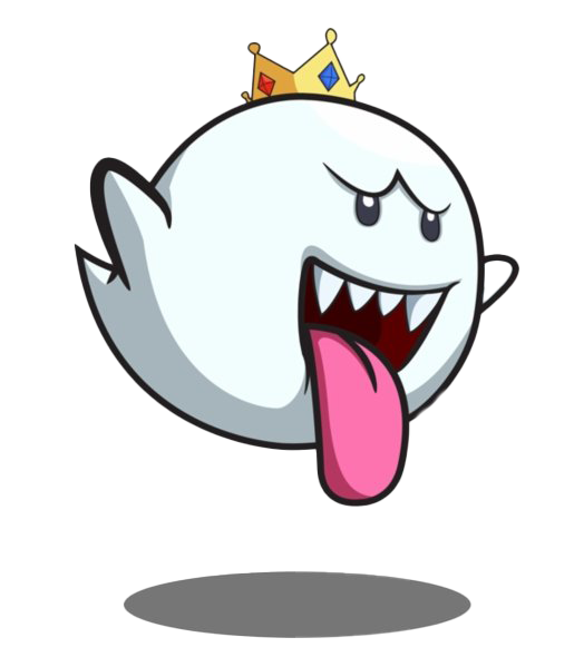 King Boo Png Clipart (white, gray, salmon, silver)