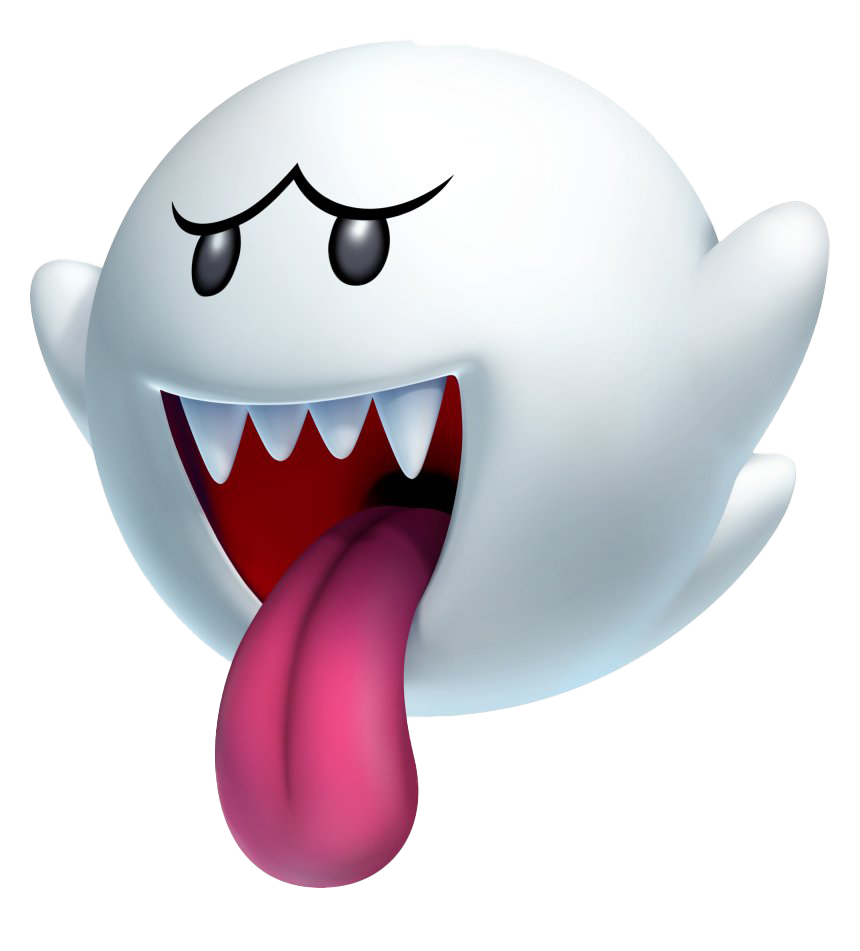 King Boo Png File (white, lavender)