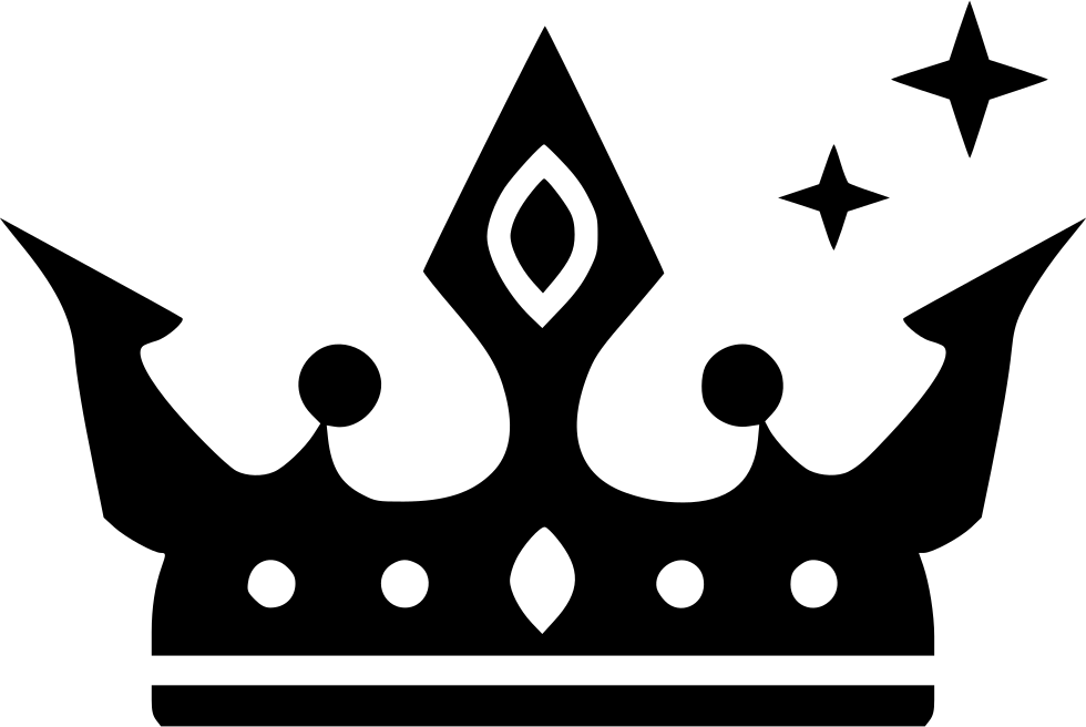 King Crown Png Clipart (white, gray, indigo, black)