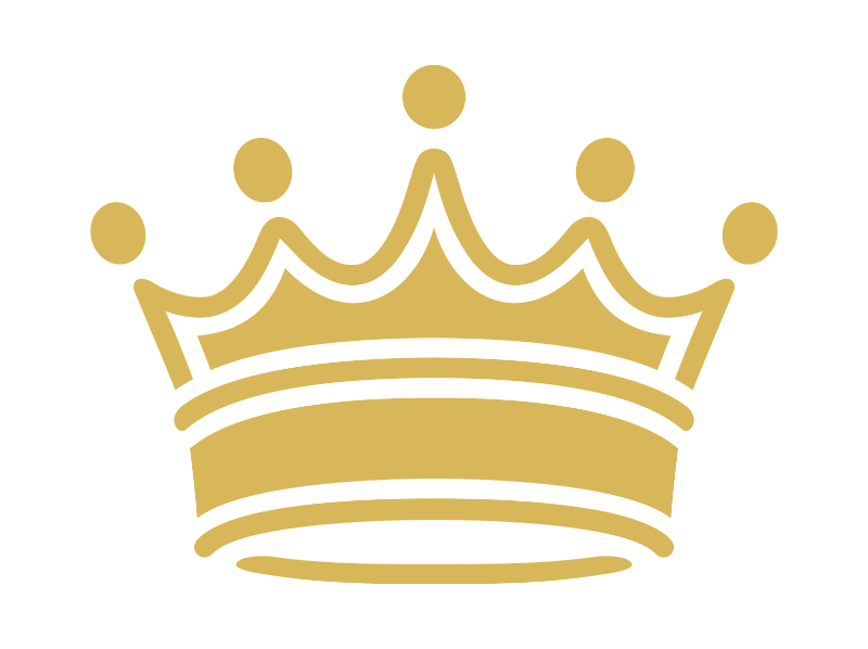 King Crown Png File (black, salmon)