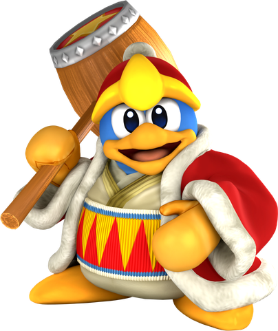 King Dedede Background Png (white, yellow, maroon, black)