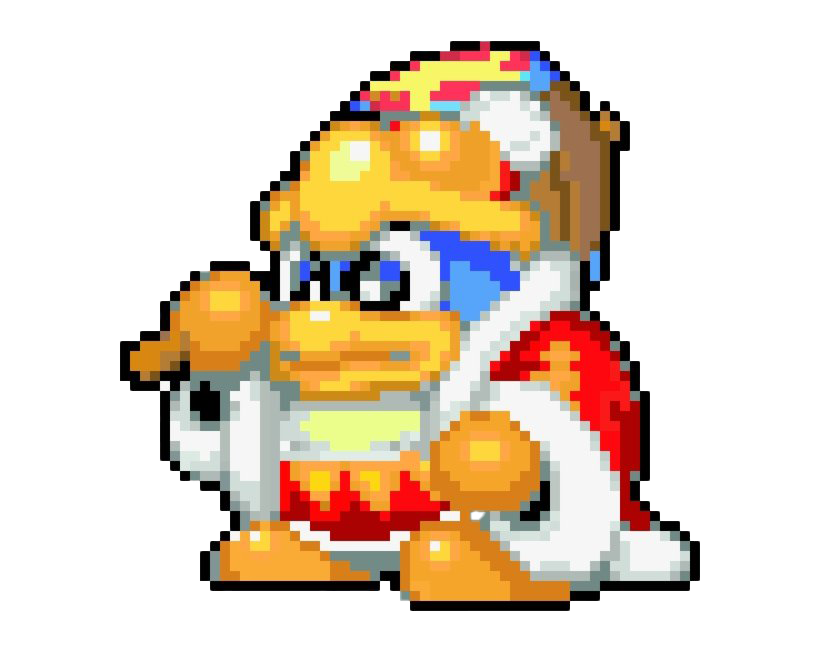 King Dedede Png File (black, gold, white, mint, orange)