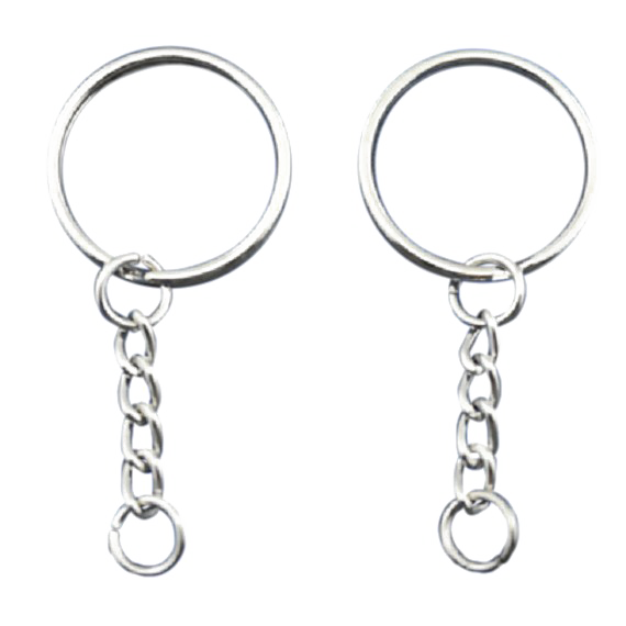 Ring Key Chain Transparent Background (white)