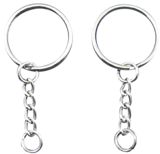 Ring Key Chain Transparent Png (black)