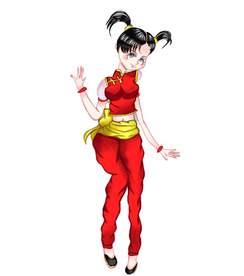 Ling Xiaoyu Png Pic (red, black)