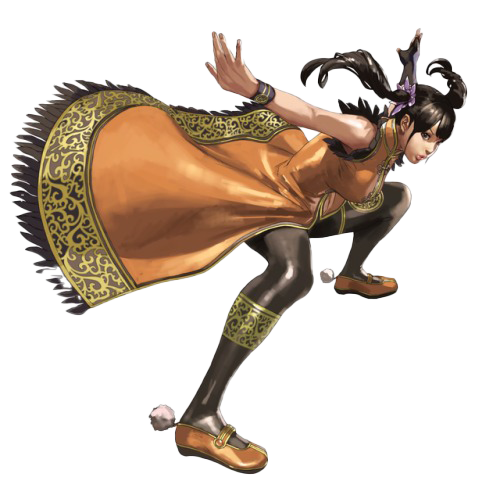 Ling Xiaoyu Transparent Png (white, olive, salmon)