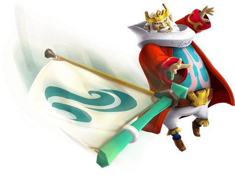 King Of Hyrule Png File (white, black)