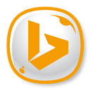 Bing Socialnetwork Free Transparent Png Icon Download (silver, orange, black, white)