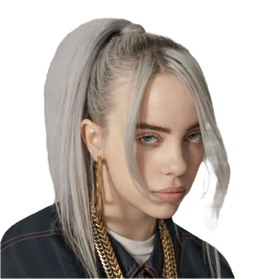 Singer Billie Eilish Png Transparent Image (black, silver)