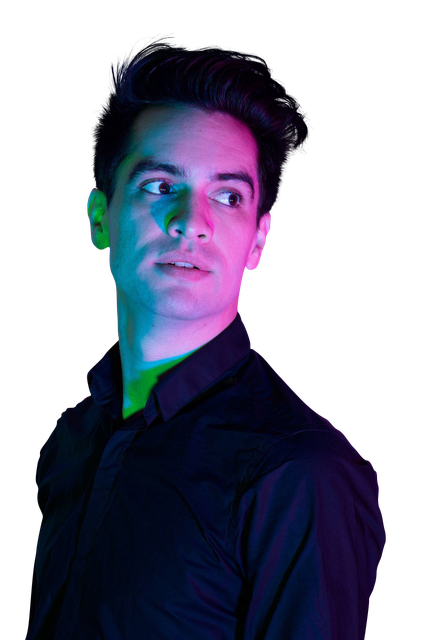 Singer Brendon Urie Png Image (black)