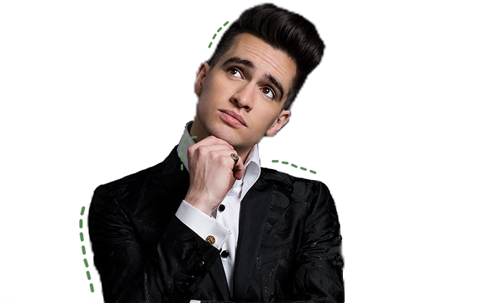 Singer Brendon Urie Png Photos (black)