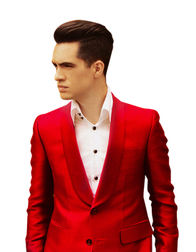 Singer Brendon Urie Png Transparent Image (black, maroon)