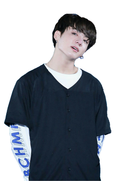 Singer Jungkook Png Transparent Image (black)